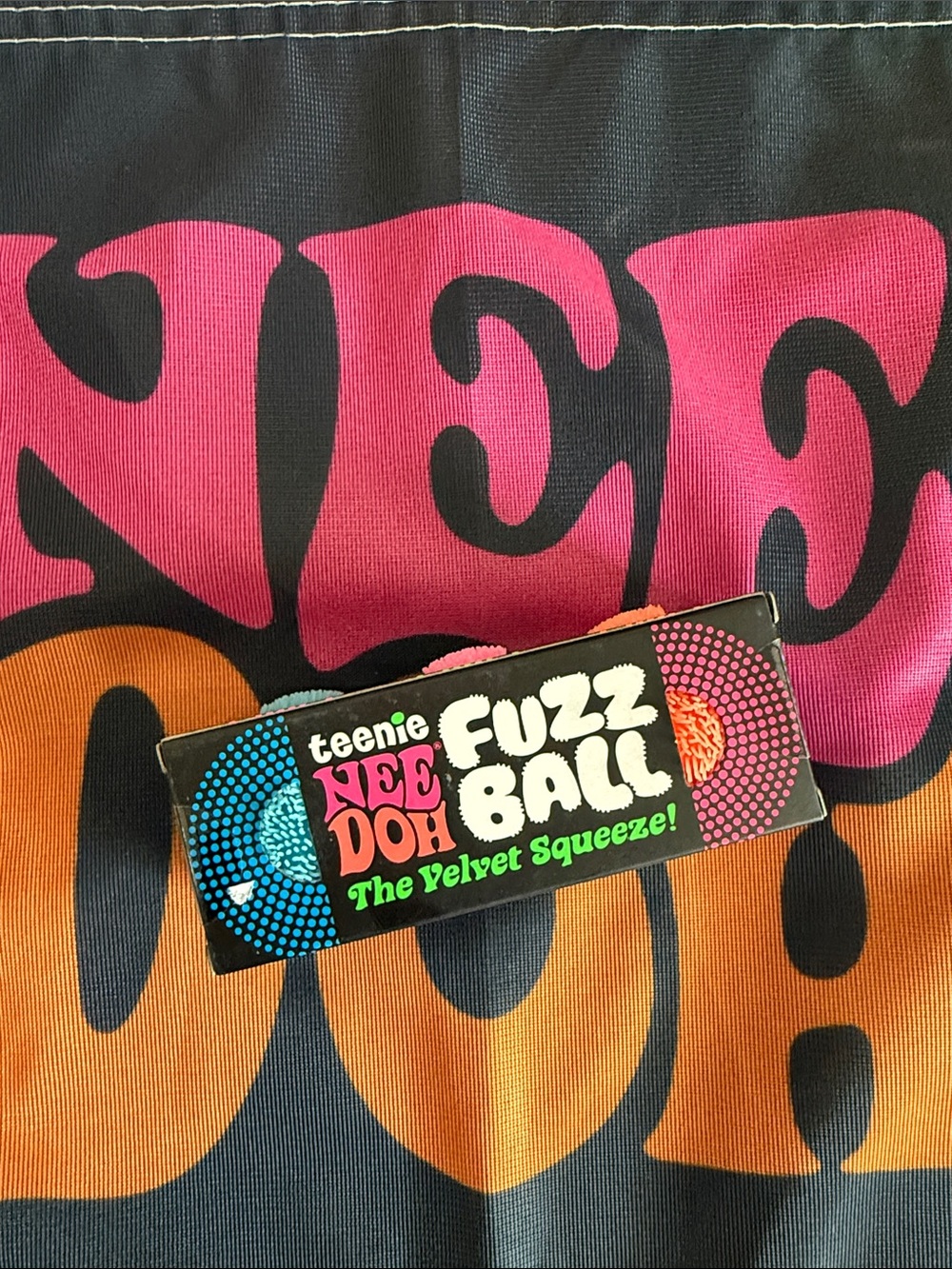 Needoh Teenie Fuzz Ball Velvet Squeeze - Asst Colors